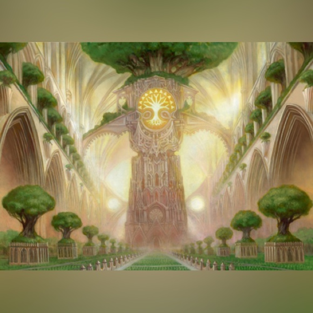 UltraPro Magic The Gathering 24in Mouse Pad Temple Garden Wizards of the Coast